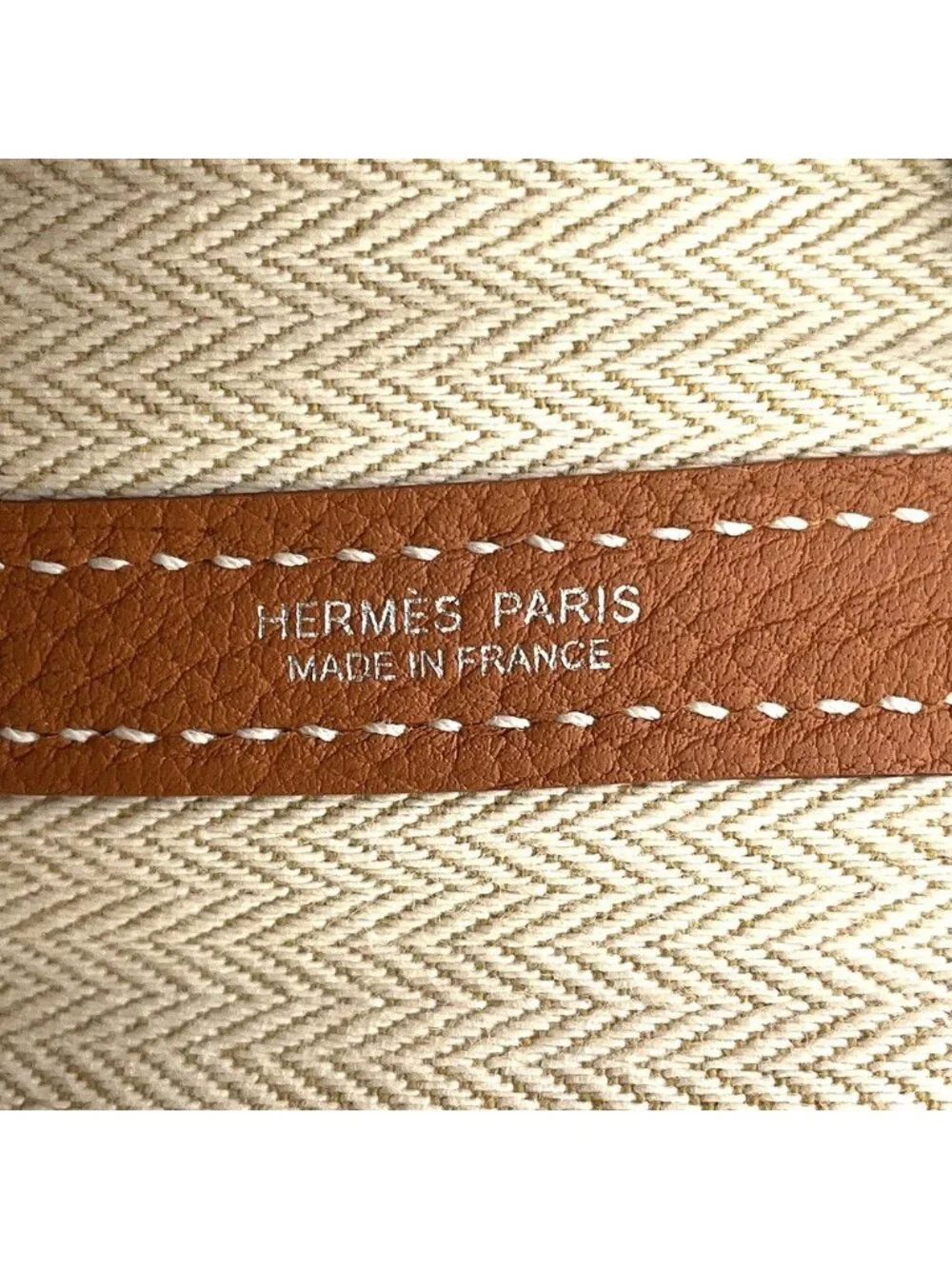 Hermes Tote Garden Party PM Gold Silver Negotiating